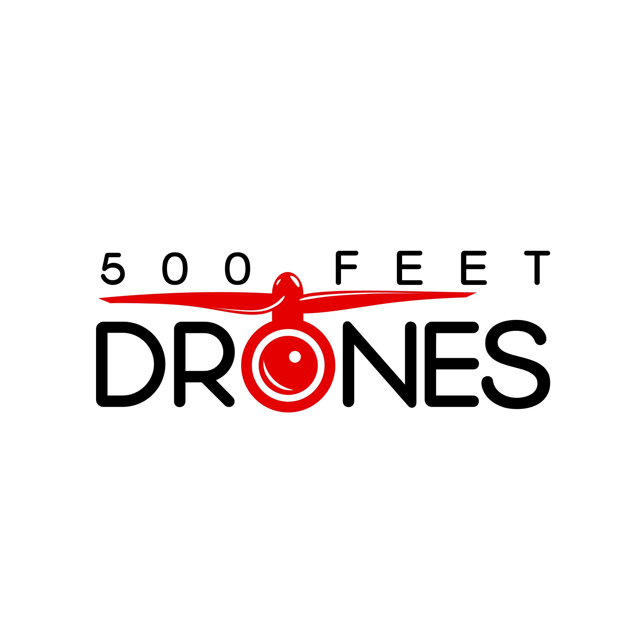 500 Feet Drones Logo Aerial Media