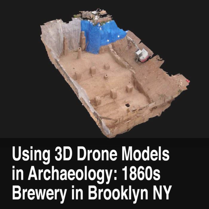 Aerial Drone Project of 3D Modelling an 1860s Brewery Vault in Brooklyn, New York