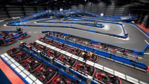 Indoor Go Kart Track Aerial Drone Video & Photo