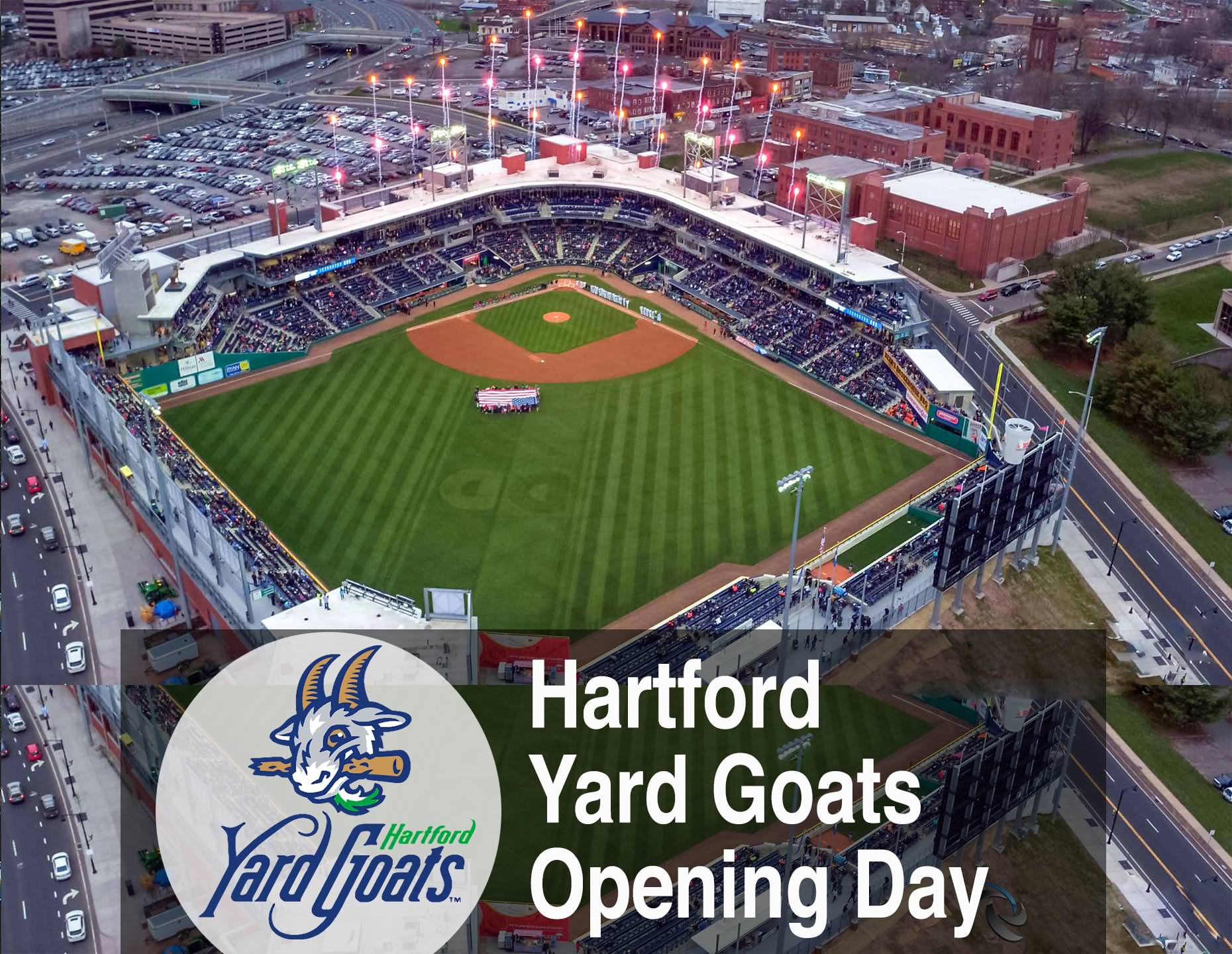 Hartford Yard Goats Opening Day  Drone Videography and Cinematography