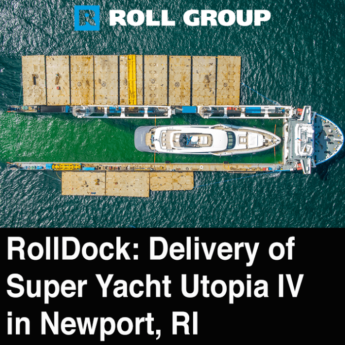 Aerial Drone Videography Project of Delivery of Superyacht Utopia IV in Newport, Rhode Island