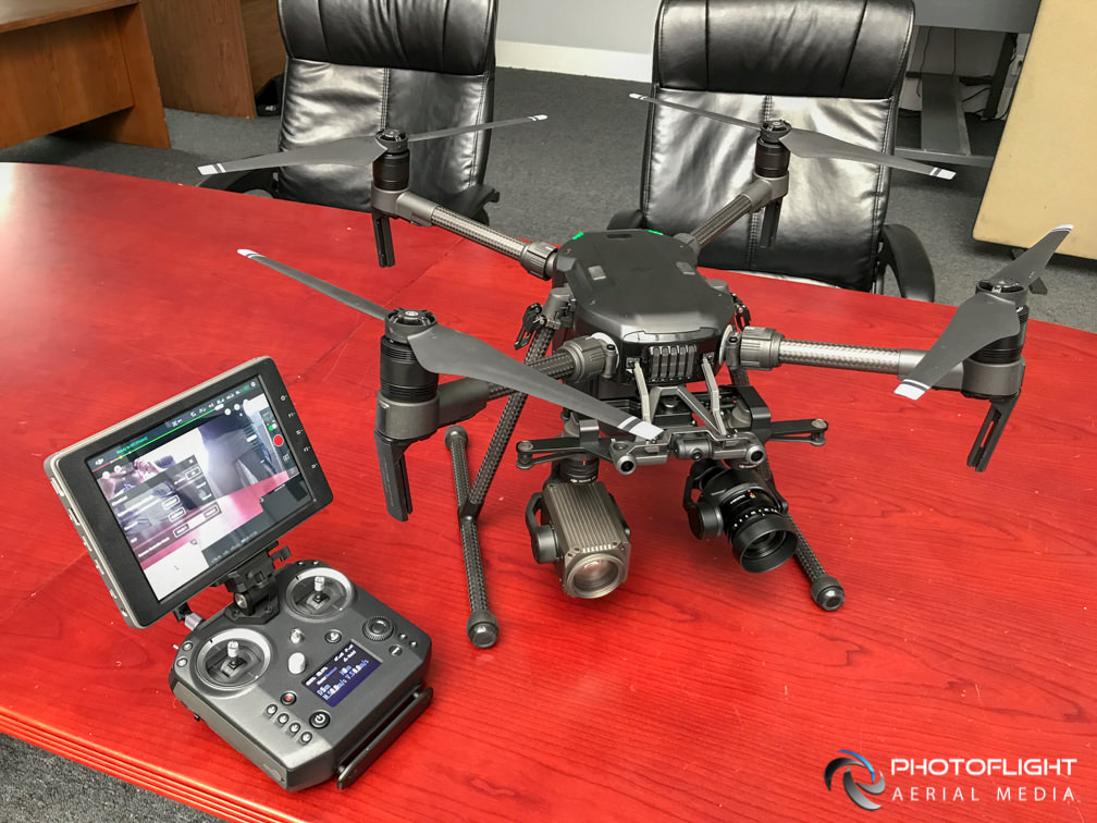 DJI M-210 drone with DJI Z-30 zoom camera and X5S, Photoflight Aerial Media