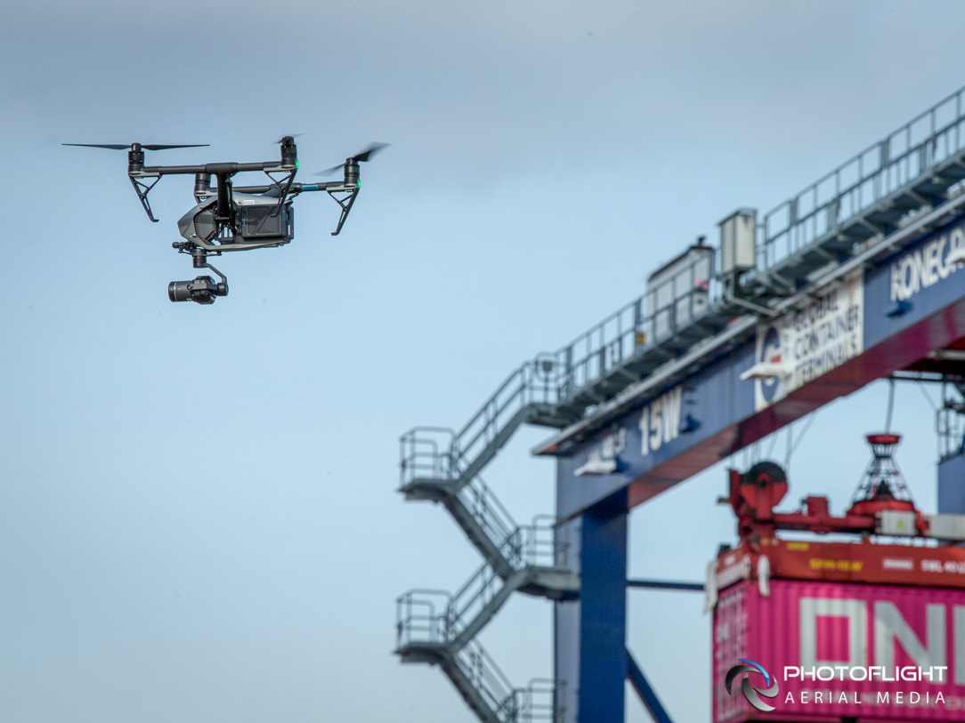 Drone Camera in Flight