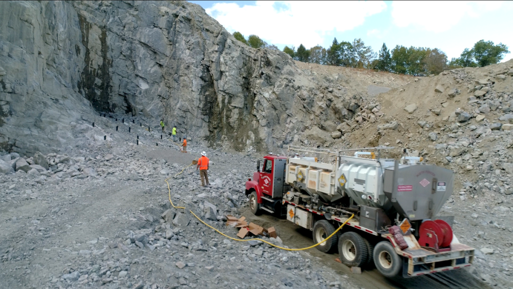 Aerial Drone Videography Project of Quarry Blasting in Connecticut