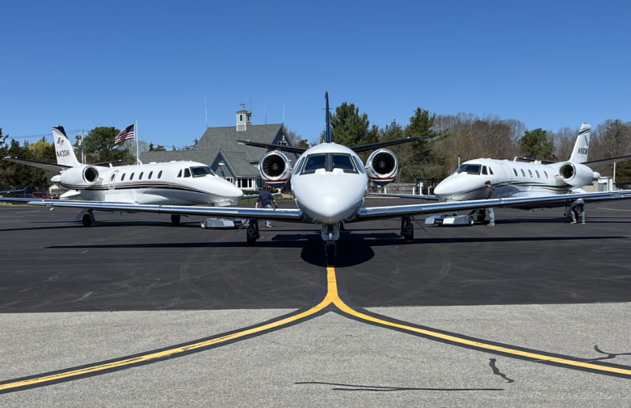 Aerial Drone & Ground Photography for Aviation Charter Fleet
