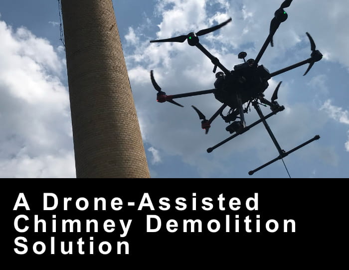 Using a Drone to Assist an Industrial Demolition in Massachusetts